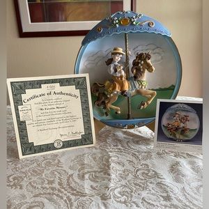 10th PLATE VINTAGE 1994 ‘MY FAVORITE MEMORY of the CAROUSEL DAYDREAMS COLLECTION